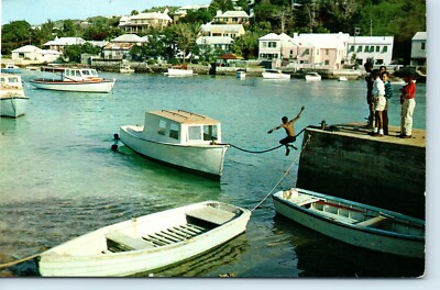 4 POSTKARTEN BERMUDA WARWICH CAMBRIDGE FLATTS INLET STRÄNDE 1970-80er 