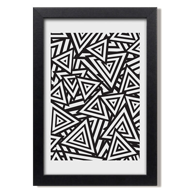 Tulup Foto auf MDF Wanddekoration Kunst Wohnzimmer 20x30cm Dreiecke Hintergrund