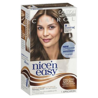 Clairol Nice 'N Easy 116 Light Brown Protects Hair Between Colourings