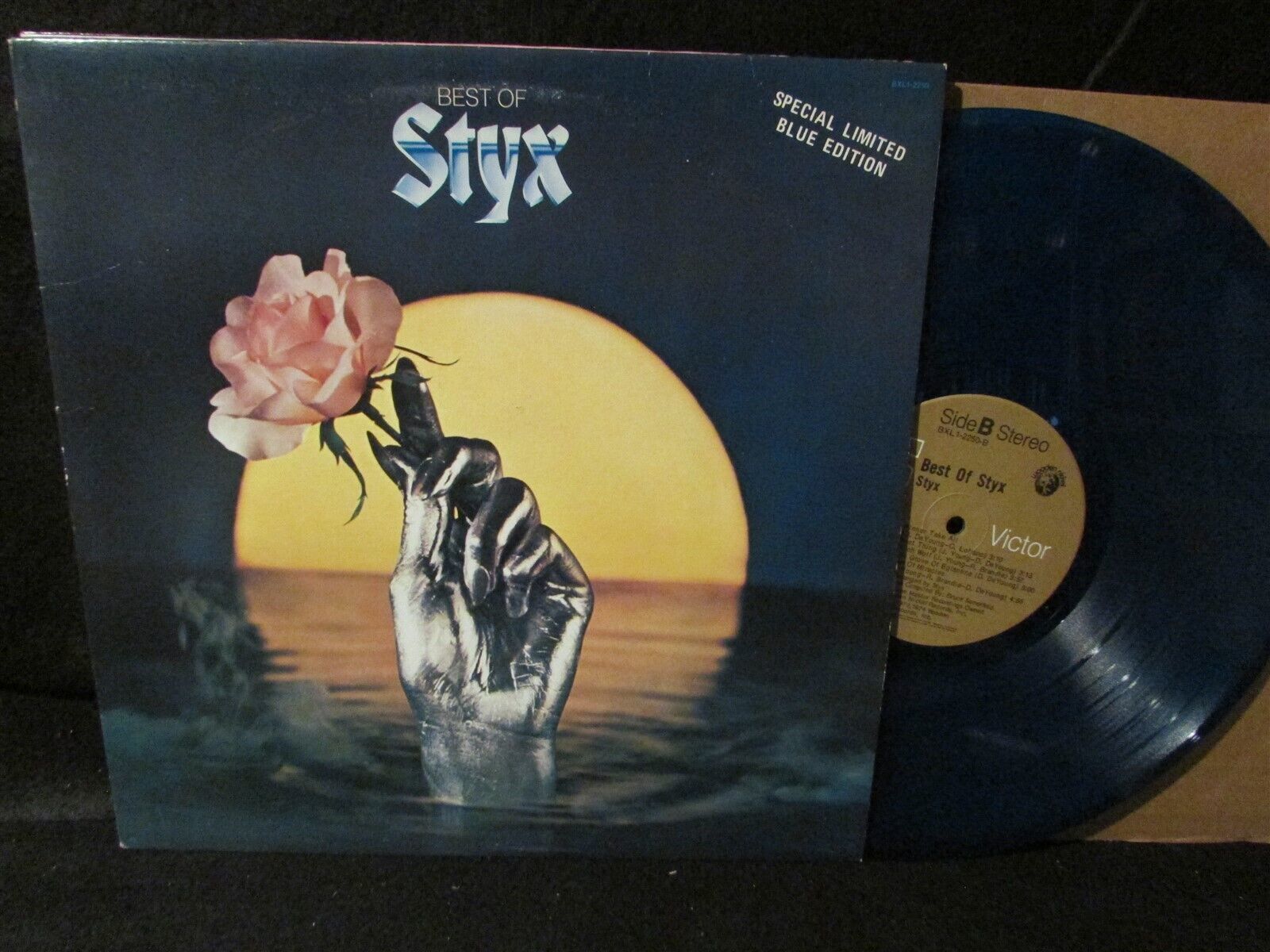 STYX Best Of 1977 Special Edition BLUE VINYL LP Import CANADA RCA BXL 2250