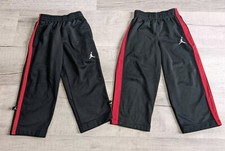 Lot of 2 Jordan Sweatpants Baby Infant Sz 2T 24 Months Jumpman Logo Black Red