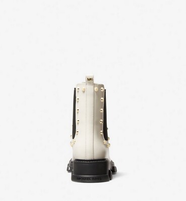 MICHAEL KORS $225 Ridley Astor Stud Leather Boot Light Cream  Michael Kors Ridley Astor Stud Leather Boot Natural, White Size 10M main image 1