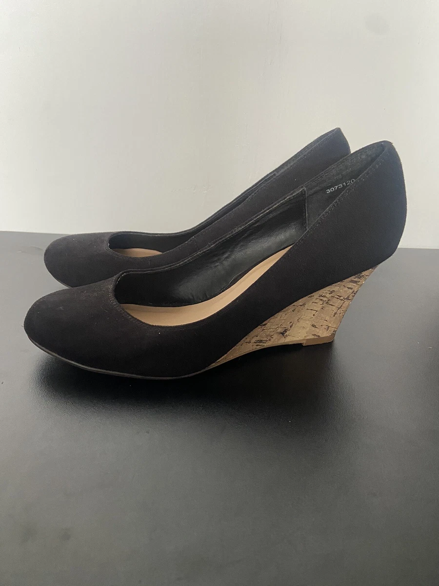 Black wedge hotsell shoes new look