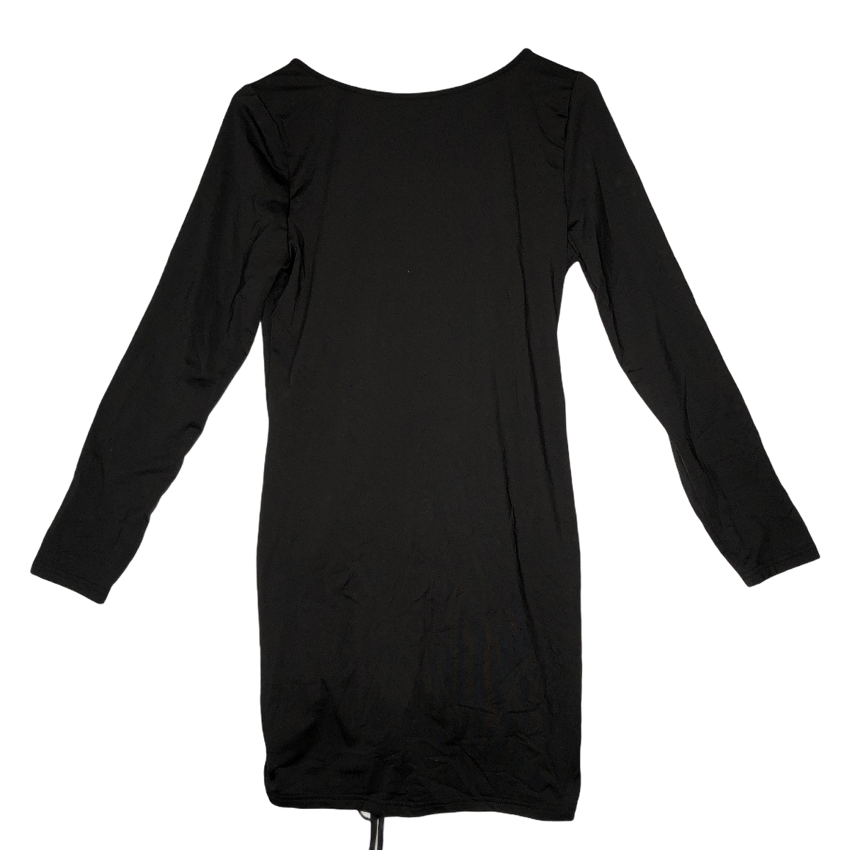 Women's Dress Drawstring Center Tube Unlined Long Sleeves Black Dress Size XL | eBay Women's Dress Drawstring Center Tube Unlined Long Sleeves Black Dress Size XL | eBay
