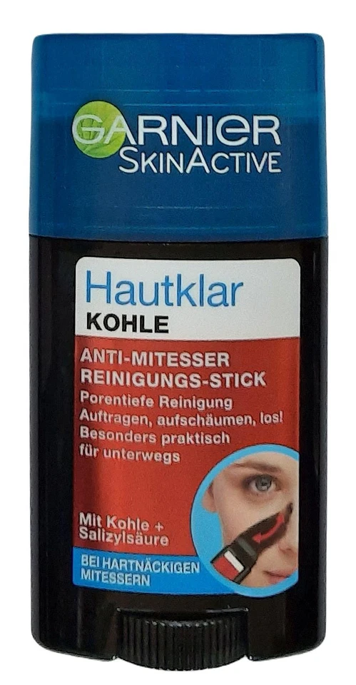Garnier SkinActive Hautklar Kohle Anti-Mitesser Reinigungs-Stick 50ml