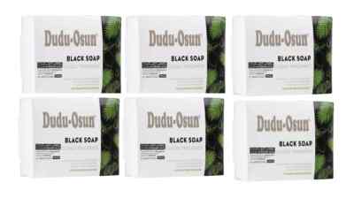 6 X Dudu Osun African Black Soap 150g