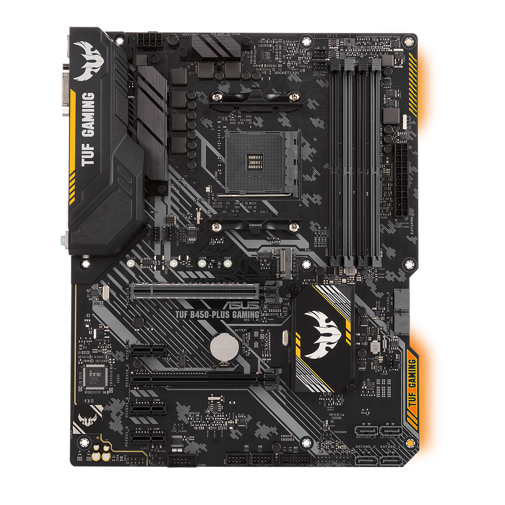 ASUS TUF B450-PLUS GAMING AM4 ATX Motherboard DDR4 M.2 Ryzen Ready