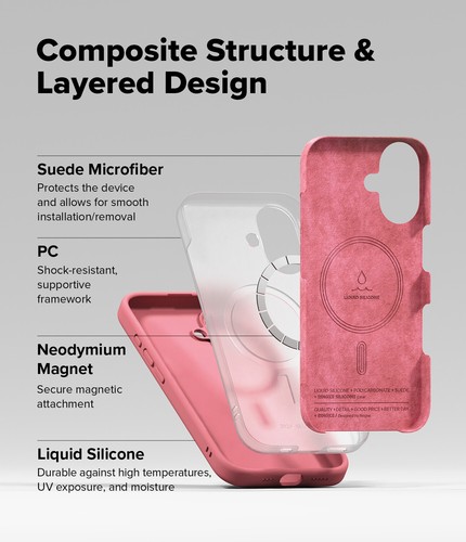 Für iPhone 16 Pro Max / Pro / Plus / 16 Hülle | Ringke [Silikon Magnet] Weich - Bild 164 von 222