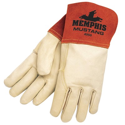 MCR SAFETY 4950XL Welding Gloves,MIG, TIG,XL/10,PR 36J030
