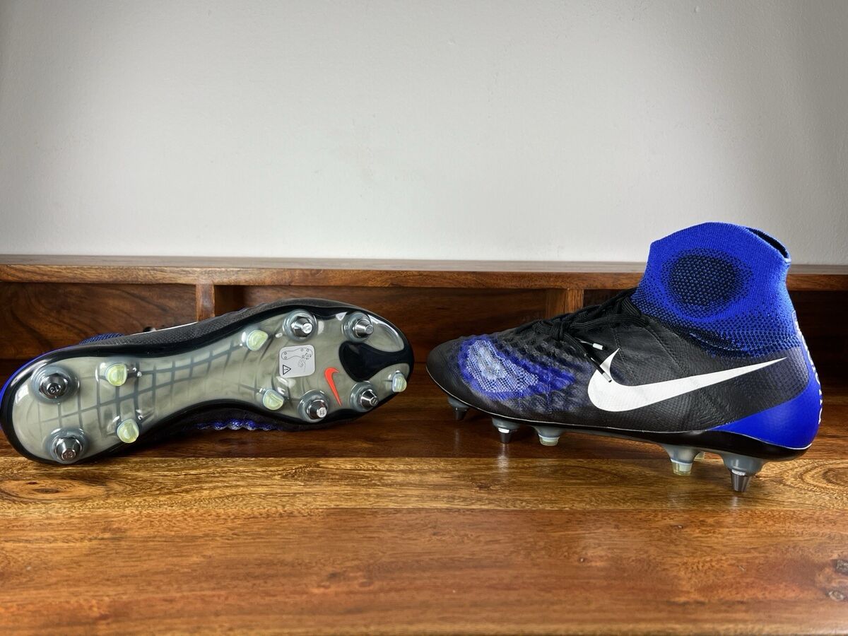Men's Nike Magista Obra II 2 SG-Pro ACC Black Blue Soccer Men's Nike Magista Obra II 2 SG-Pro ACC Black Blue Soccer