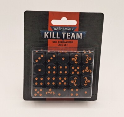 Games Workshop Kill Team Warhammer 40k Ork Kommandos Dice Set