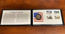 1994 Fleetwood D-Day First Day of Issue Coin Cover Coin & Stamps