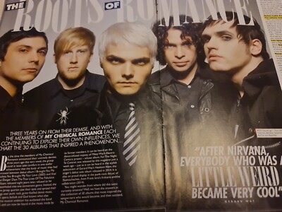 MY CHEMICAL ROMANCE 3 PAGES KERRANG GERARD WAY FRANK IERO poster posters