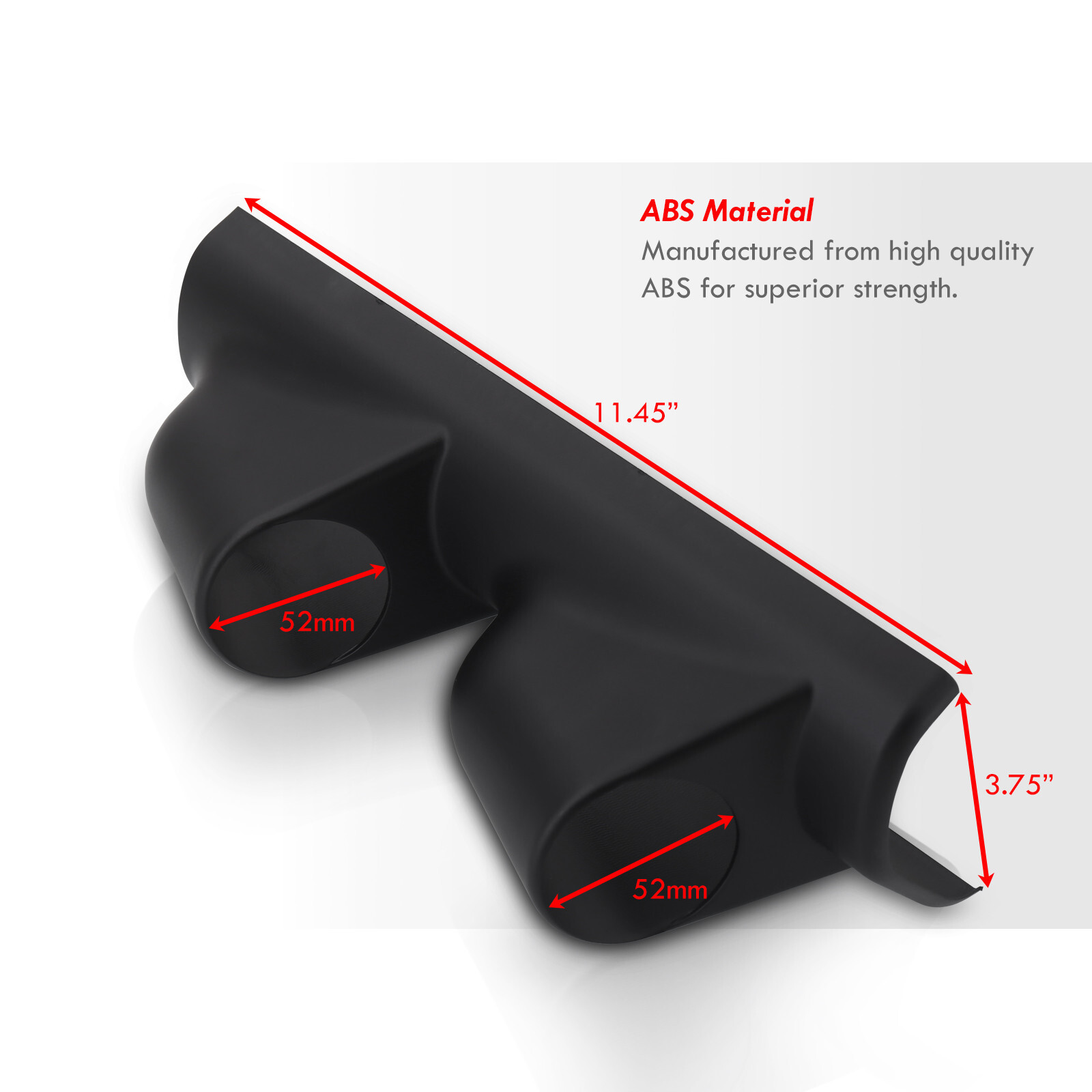 Double 2 Hole APillar Gauge Meter Pod Display Holder Cup Drift For