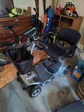 Vive 4 Wheel Electric Powered Heavy Duty Compact Wheelchair Device - Black