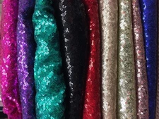 Vibrant Multi-Color Small Disc Sequin Fabric for Fashion & Decor