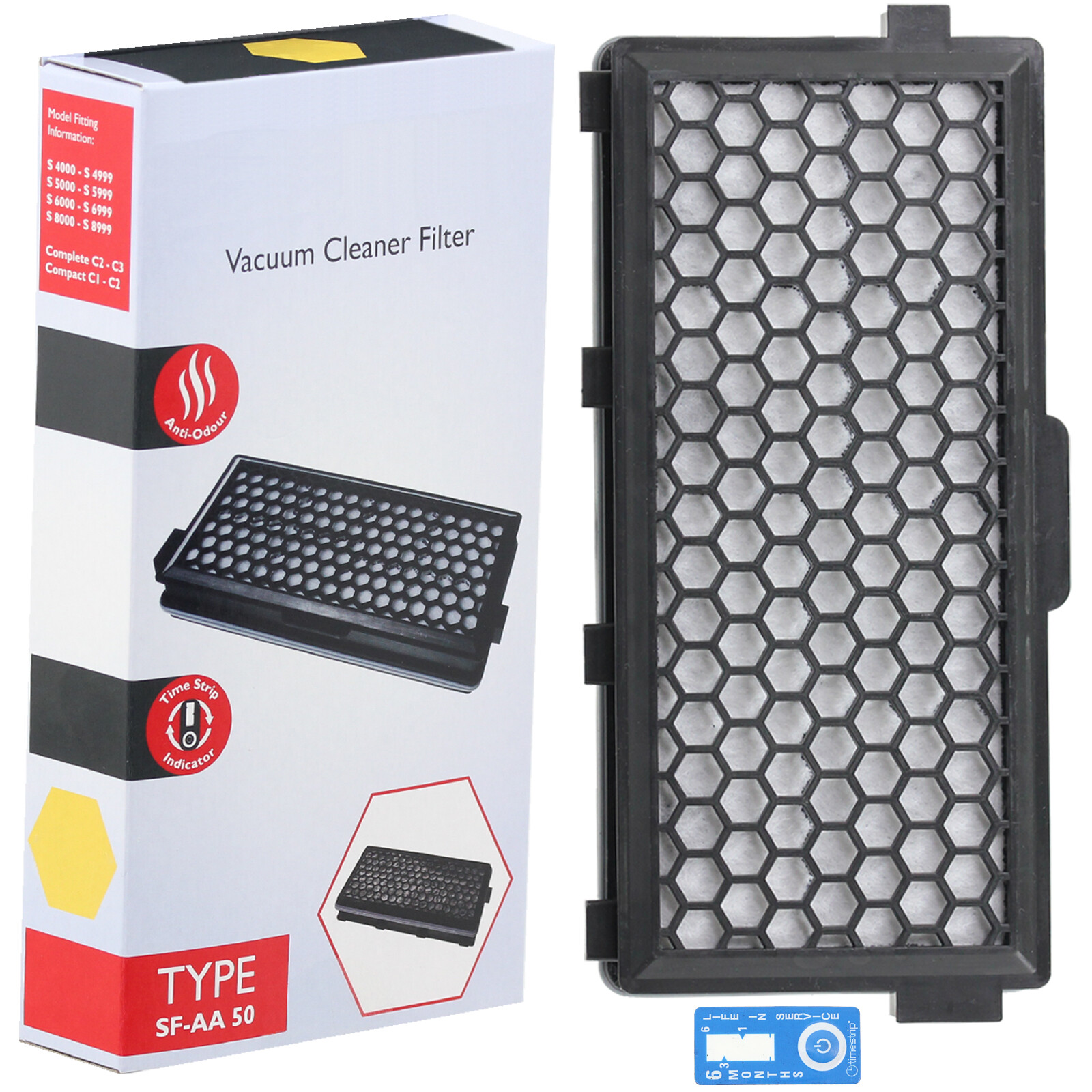 Type SF-AA50 Carbon Filter for MIELE C2 C3 Cat & Dog Complete Compact Ecoline