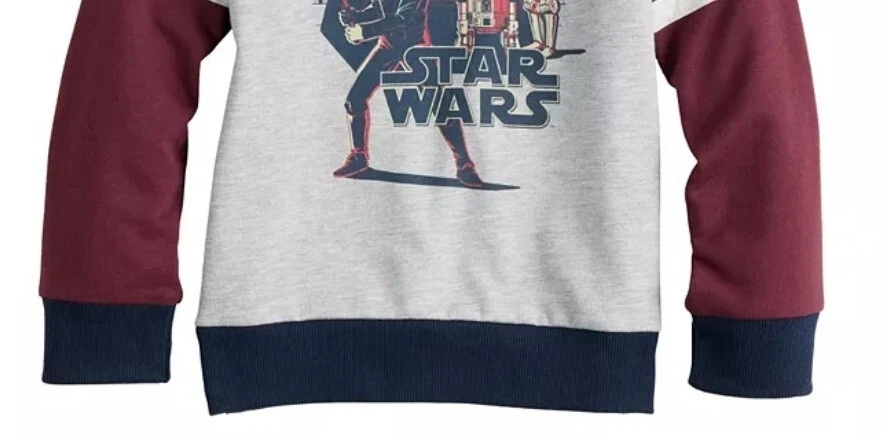 Star Wars Hoodie Boys 12 NEW Classic Hooded DARTH Vader Sweatshirt Jacket NWT - Image 3 of 4