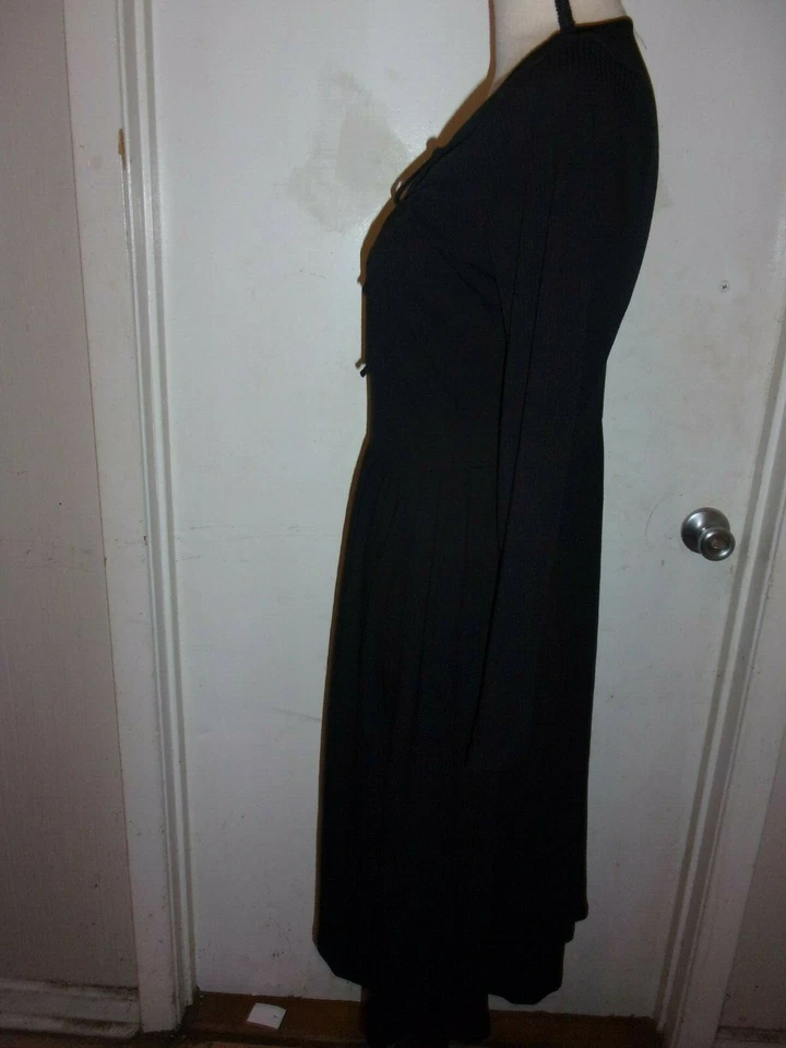 ModCloth Womens size Small ribbed dress Black Stretchy Casual (B67) - Image 4 of 4