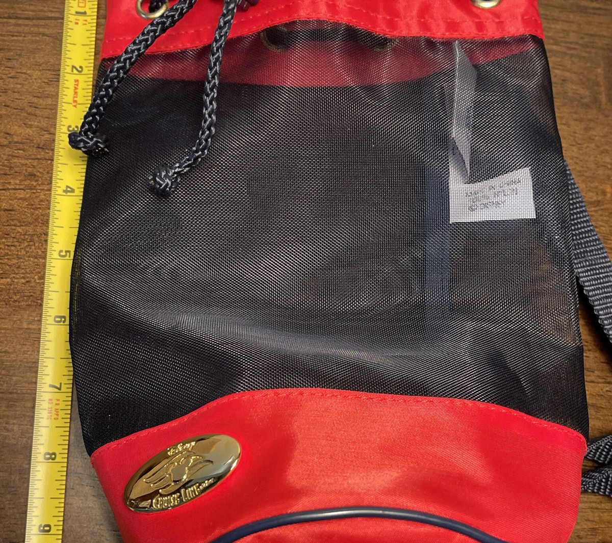 Disney Cruise Line Nylon Red Navy Blue See Through Small  display picture 1
