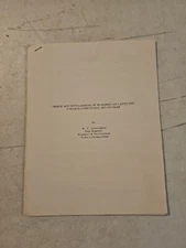 Vintage 1960's Vickers Inc Design &Development Of Bipropellant Components Report