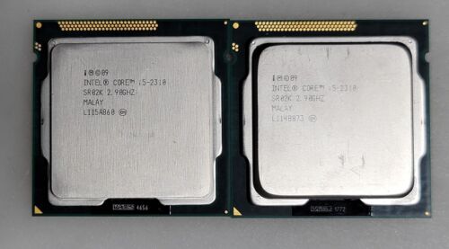 Lot of 2 Intel Core i5-2310 SR02K 2.90 Ghz Quad Core LGA1155 CPU Processor
