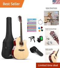 41" Acoustic Guitar For Beginner Adult Teen Full Size Guitarra Acustica With ...