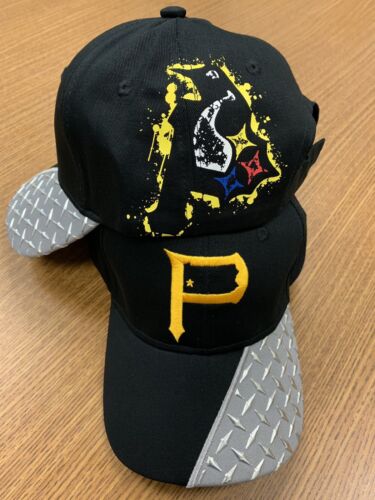 Grandpa Hectares Characteristic Pittsburgh 412 PIRATES PENGUINS STEELERS MORPHED Steel Brim Steel City Hat  Cap | eBay