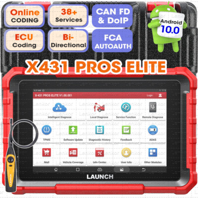 2025 LAUNCH X431 PRO Elite V + PRO5 OBD2 Scanner Car Diagnostic Tool Key Coding