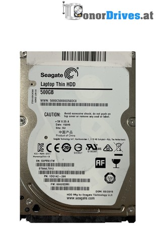 Seagate ST500LT012 - 500 GB - SATA - 1DG142-286 - PCB 100729420 Rev. B*