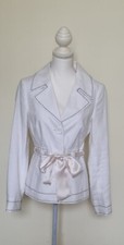 John Rocha Summer Linen Jacket Size 10 Eu 38