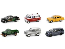 "Hollywood Series" Set of 6 pieces Release 42 1/64 Diecast Model Cars by Greenli