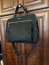 Tumi Clare Voyageur Double Zip Brief Bag Laptop Black