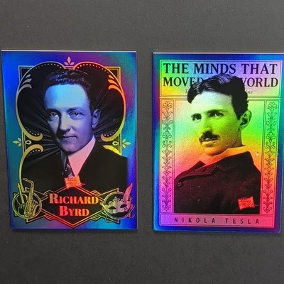 2025 Pieces of the Past Roaring 20's   Tesla, Byrd - DAMAGED, #'d Blue Refractor