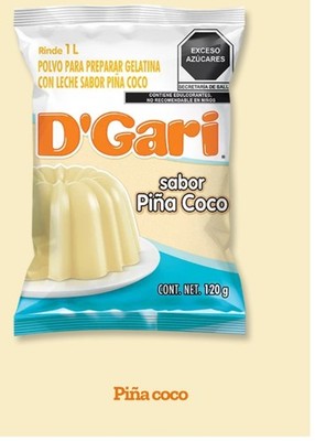D'Gari Milk Gelatin Powder Pina Coco Flavor Gelatina Mexicana (Get 3bag/120g)