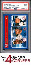 2003 TOPPS HOME TEAM ADVANTAGE #338 ALEX RODRIGUEZ-DEREK JETER POP 5 PSA 9