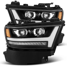 AlphaRex For Ram 1500 HD 2019 2020 Projector Headlight PRO-Series Plank Black