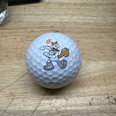SpongeBob SquarePants Sandy Sweetcheeks Logo Gold Ball Rare Collectible
