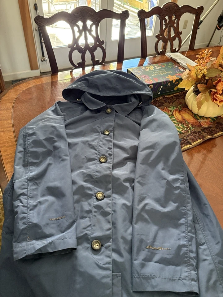 Eddie Bauer, Impermeable Azul Talla L Foto 3 de 4
