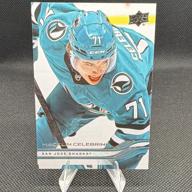 Upper Deck 2025-26 Series 1 Macklin Celebrini #136 Sharks RC