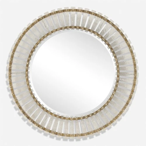 Uttermost 09997 Denali 40-1/2" Diameter Circular Framed Bathroom - Gold - Picture 1 of 5