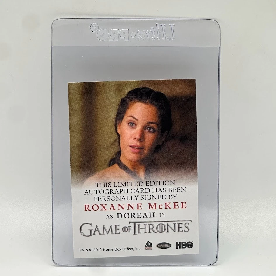 2014 Game Of Thrones Staffel 3 AUTO AUTOGRAMM ROXANNE MCKEE Als DOREAH - Bild 2 von 2
