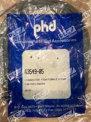 PHD 5m Cable Cordset Connector 175XXX Female 3 Wire 63549-05