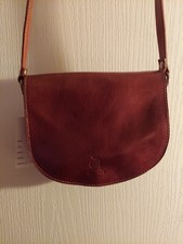 Vera Pelle Firenze Made in Italy Brown Leather Crossbody Bag