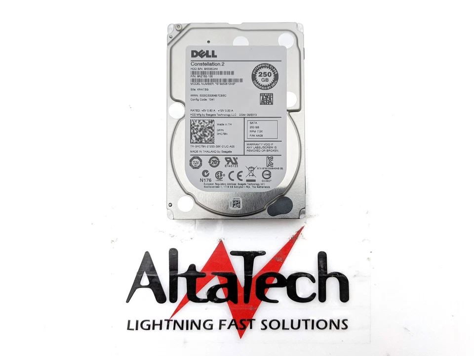 Seagate ST9250610NS 250GB 7.2K SATA 2.5 3G HDD Hard Drive Disk Dell HC79N DNTWD - Image 2 of 4