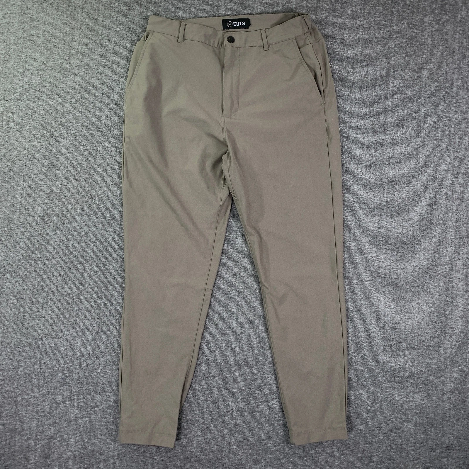 Cuts AO Joggers Men 32x27 Brown Performance Stretch Athleisure