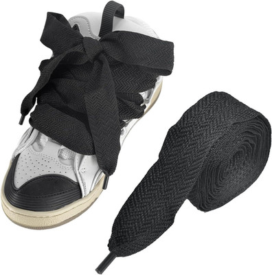 3cm Thick Fat Shoe Laces for Lanvin 63/160cm Black