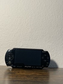 Sony PlayStation Portable PSP-1006 Black Handheld System  Wi-Fi USB Read TESTED