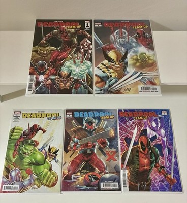 Deadpool Team Up #1-5 Complete Mini-Series - Hulk Wolverine Spider Gwen