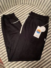 NWT Vuori Performance Jogger 25” Inseam Black Heather S $94 Dream Knit VW303